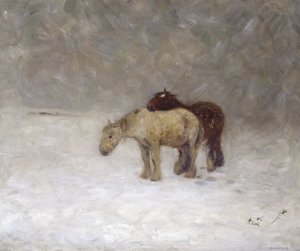 A Snow Storm, ca. 1891 (olie på lærred)