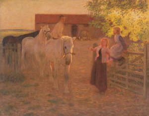 Den gamle port, ca. 1896 (olie på lærred) af William Edward Stott