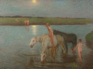 Flodbredden af William Edward Stott