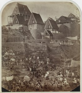 Udsigt over Antsahatsiroa, Madagaskar, 1862-65.