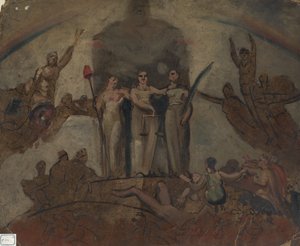 Undersøgelse for en figursammensætning af William Etty