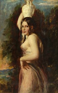 The Water Carrier (olie på mølleplade)
