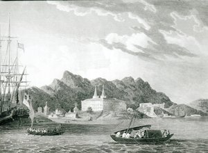 Havn i Rio Janeiro, med Benediktinerklosteret, af William F. Wilson