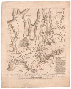 En plan for New York Island af William Faden