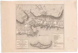 A Plan of Newport af Faden af William Faden