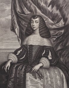 Katarina af Braganza, 1662. af William Faithorne
