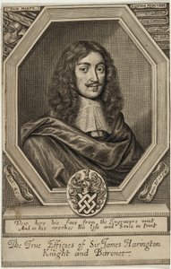 Sir James Harrington, baronet af William Faithorne