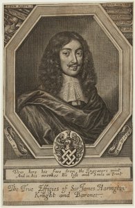 Sir James Harrington, baronet af William Faithorne