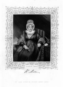 Hannah More, engelsk religiøs forfatter og filantrop, 1800-tallet.
