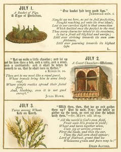 Side fra The Bible Emblem Anniversary Book (farvelitografi) af William Foster