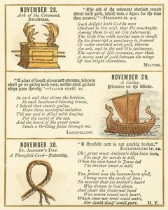 Side fra The Bible Emblem Anniversary Book (farvelitografi) af William Foster