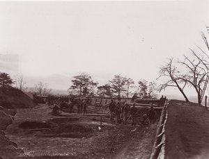 Tæt på Dutch Gap, Virginia. Fort Brady, ca. 1865.