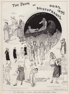 Scener fra en produktion af Aristophanes