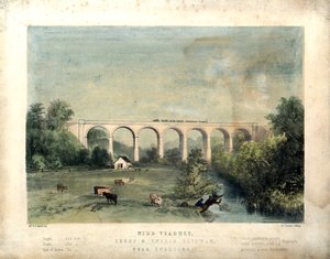 Nidd Viaduct, Leeds and Thirsk Railway, nær Knaresbro