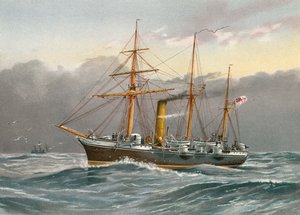 HMS Nymphe (nedrivning) af William Frederick Mitchell