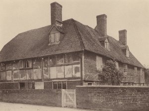 På Northbridge Street, nær Robertsbridge, Sussex (s/h-foto) af William Galsworthy Davie