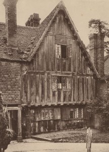 På kirkegården, Penshurst, Kent (s/h-foto) af William Galsworthy Davie