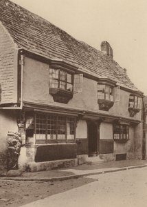 Star Inn, Alfriston, Sussex (s/h-foto) af William Galsworthy Davie