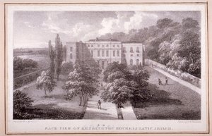 Udsigt over Kensington House Lunatic Asylum, ca. 1830 af William Gauci