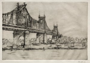 Queensboro Bridge, New York af William George Reindel