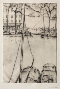 Udsigt i Rotterdam af William George Reindel