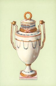 Vase, Meissen, Marcolini Periode (farve litho)