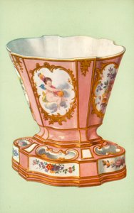 Vase, Sevres, rose Pompadour (farve litho)