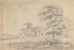 Udsigt over Boldre Kirke af William Gilpin