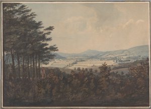 Landskab med Vale og bjerge