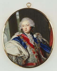 H.R.H. Frederick, Duke Of York, Three Quarter Length, Full Face, Iført Regalier Of The Order Of The Garter af William Grimaldi