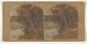 [Mand i eftertænksomt humør sidder ved flodbredden]. af William Grundy