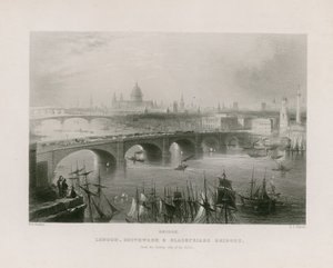 Overblik over London af William H. Bartlett