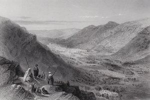 Sichem- og Nablous-dalen, det gamle Sikem (gravering)