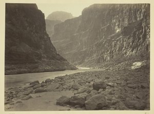 Colorado-floden, mundingen af Kanab Wash, ser mod vest, 1872.