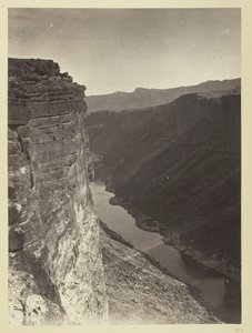 Grand Cañon, Colorado River, nær Paria Creek, Looking East, 1872.