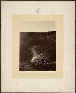 Grand Cañon ved Colorado-floden, mundingen af Kanab Wash, set mod vest af William H. Bell