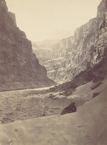 Grand Cañon af Colorado-floden, mundingen af Kanab Wash, ser mod vest, 1872. af William H. Bell