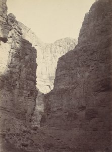 Kalkstensvægge, Kanab Wash, Colorado River, 1872.