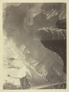 Ser mod syd ind i Grand Cañon, Colorado River, Sheavwitz Crossing, 1872. af William H. Bell