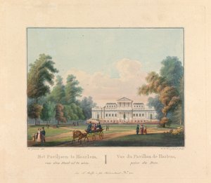Welgelegen: Udsigt over Harlem Pavillon taget fra Bois af William H. Hoogkamer