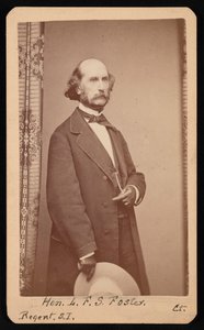 Portræt af LaFayette Sabine Foster 1806-1880, mellem 1871 og 1880. af William H Jennings