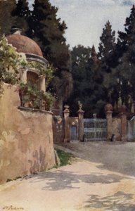 The Boboli, Firenze (farve litho)