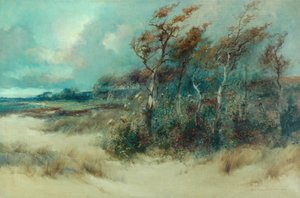 Træer i en sandvej, Heysham, 1916