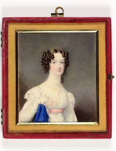 En ung dame kaldet en datter af den 4. hertug af Portland (emalje) af William H. Patten