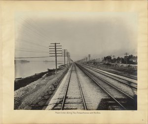 Hovedlinjen langs Susquehanna nær Steelton af William H. Rau