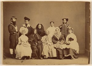 Maskeradebillede 18. februar 1868 - Friendship Hall Phila. af William H. Rhoades