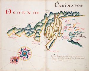 Osorno og Carimapo, den sydamerikanske stillehavskyst af William Hack