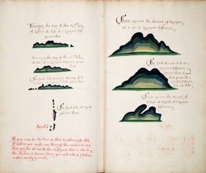 Udsigt over Isla Lobos og bjergene af William Hack