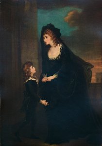 Fru Siddons og hendes søn i Isabellas tragedie, 1784, 1935 af William Hamilton
