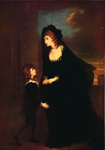 Fru Siddons og hendes søn i Isabellas tragedie, 1784